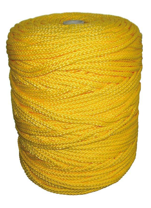 Corda intrecciata per paletti diam. mm. 6 giallo.
Produzione Nazionale